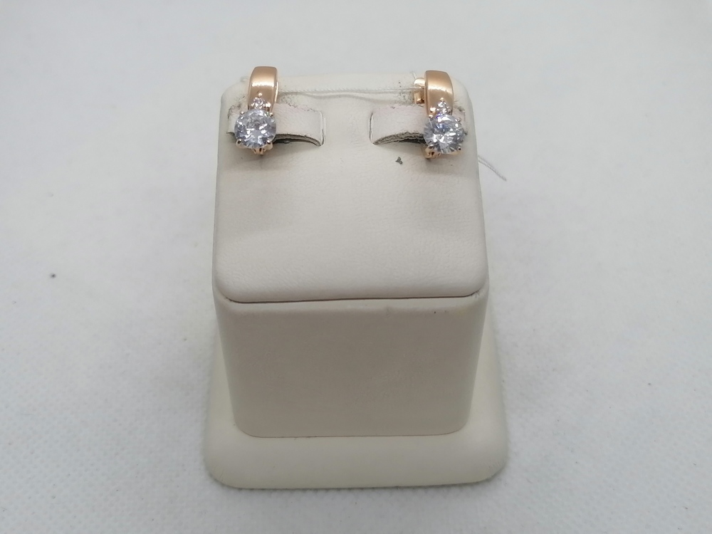СКМИ585 СЕРЬГИ С КАМНЯМИ (Au 585)