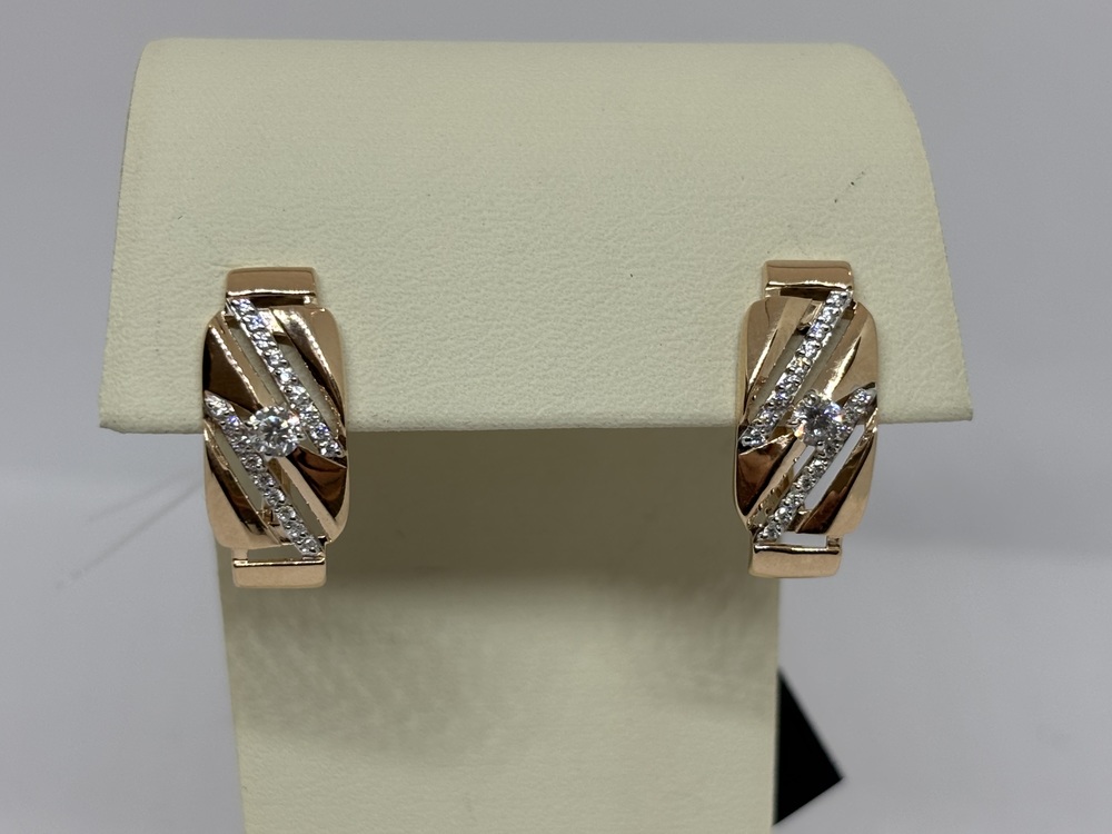 СЕРЬГИ С КАМНЯМИ (Au 585)