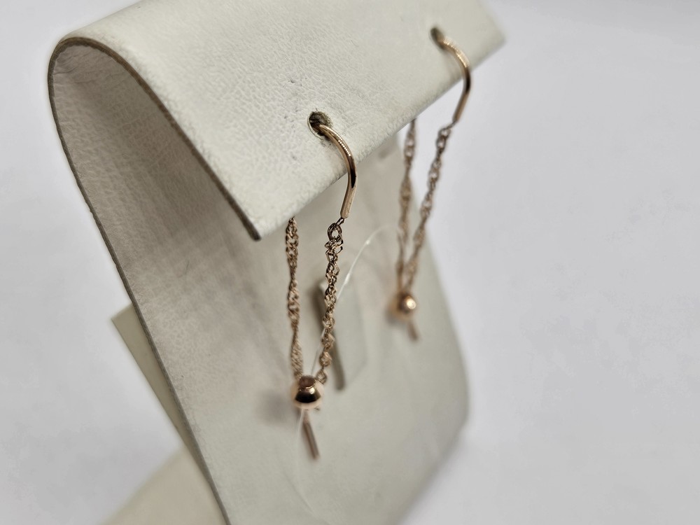 СЕРЬГИ ПРОДЕВКИ без камня (Au 585)