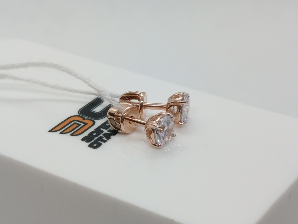 СПУС585 СЕРЬГИ ПУСЕТЫ (Au 585)