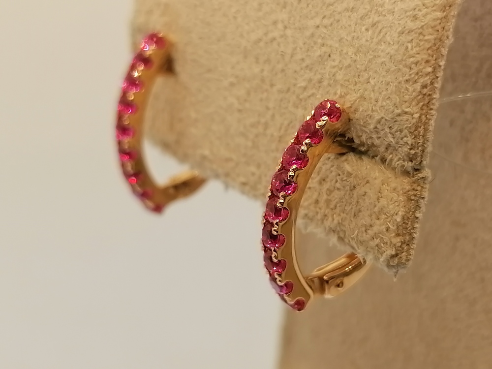 СЕРЬГИ РУБИН (Au 585)