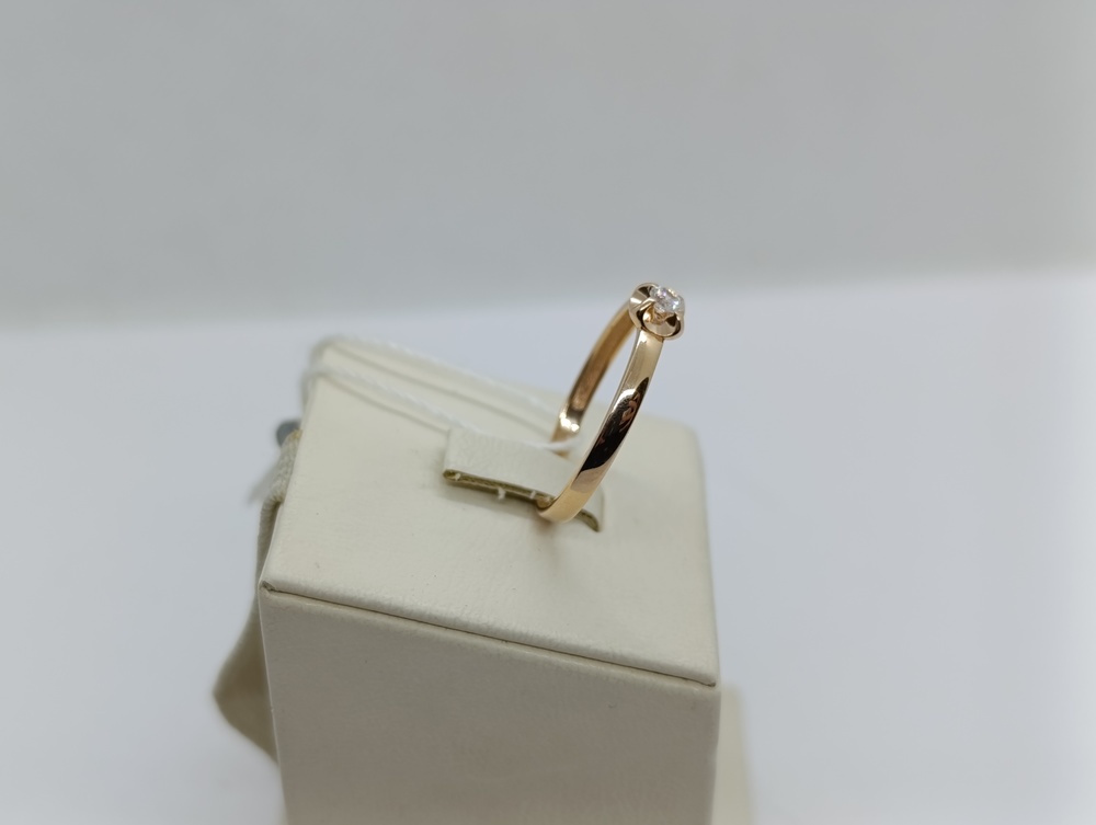 КОЛКМ585 КОЛЬЦО С КАМНЕМ (Au 585)