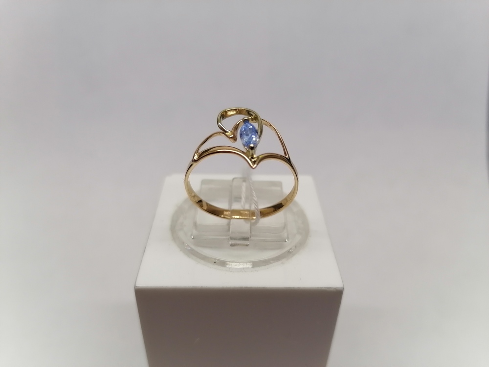 КОЛЬЦО С КАМНЕМ (Au 585)