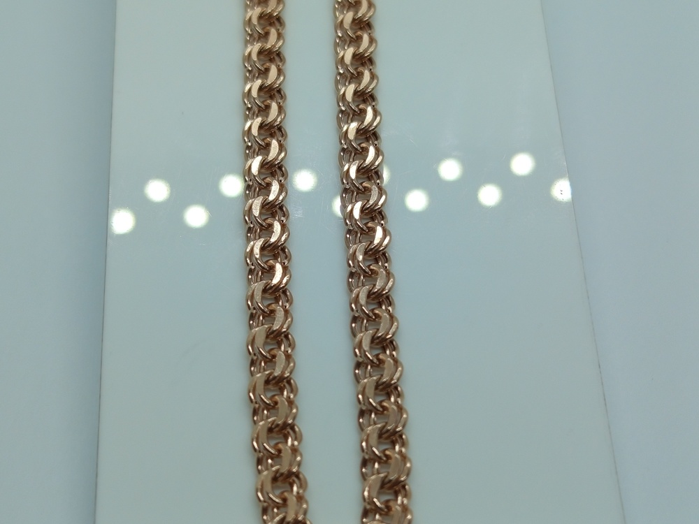 ЦЕПЬ ПУСТОТЕЛАЯ Бисмарк (Au 585)