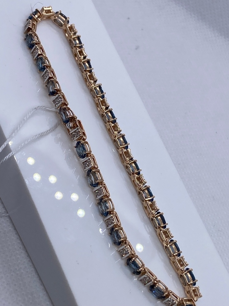 Б585 БРАСЛЕТ С КАМНЯМИ (Au 585)