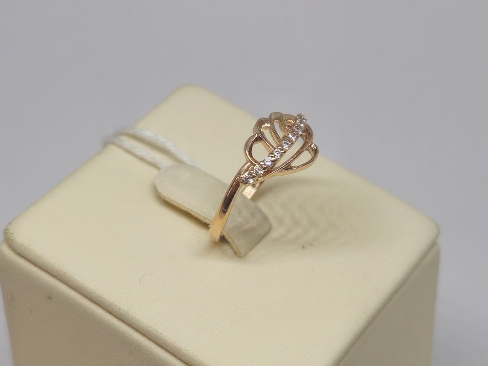 КОЛЬЦО С КАМНЯМИ (Au 585)