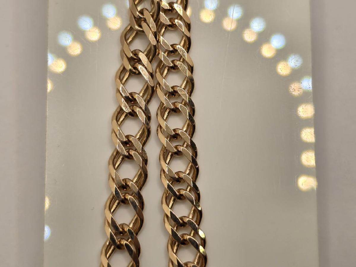 БРАСЛЕТ ПОЛНОВЕСНЫЙ Ромб двойной Au 585