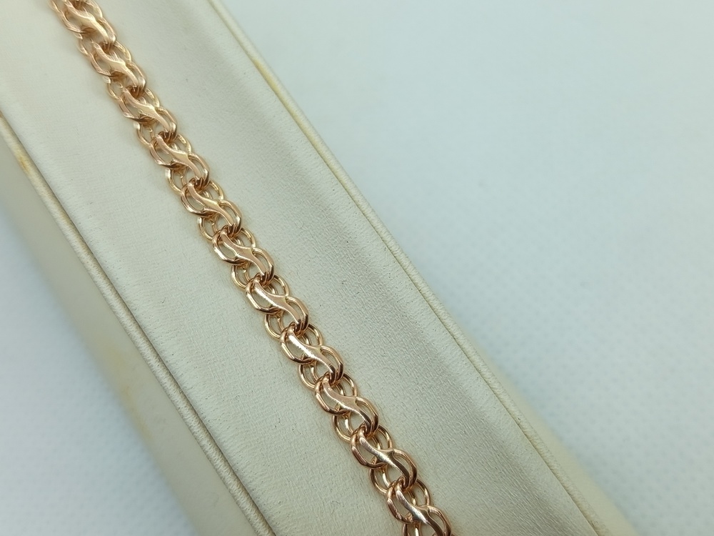 БРАСЛЕТ ПОЛНОВЕСНЫЙ Ручеек Au 585