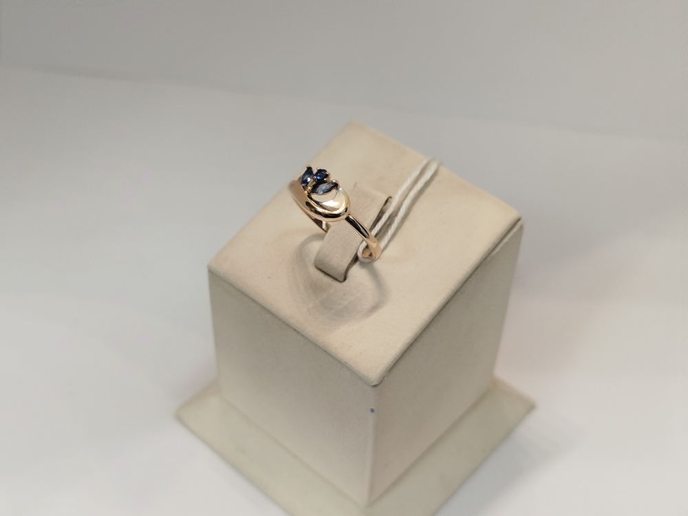 КОЛЬЦО С КАМНЯМИ (Au 585)