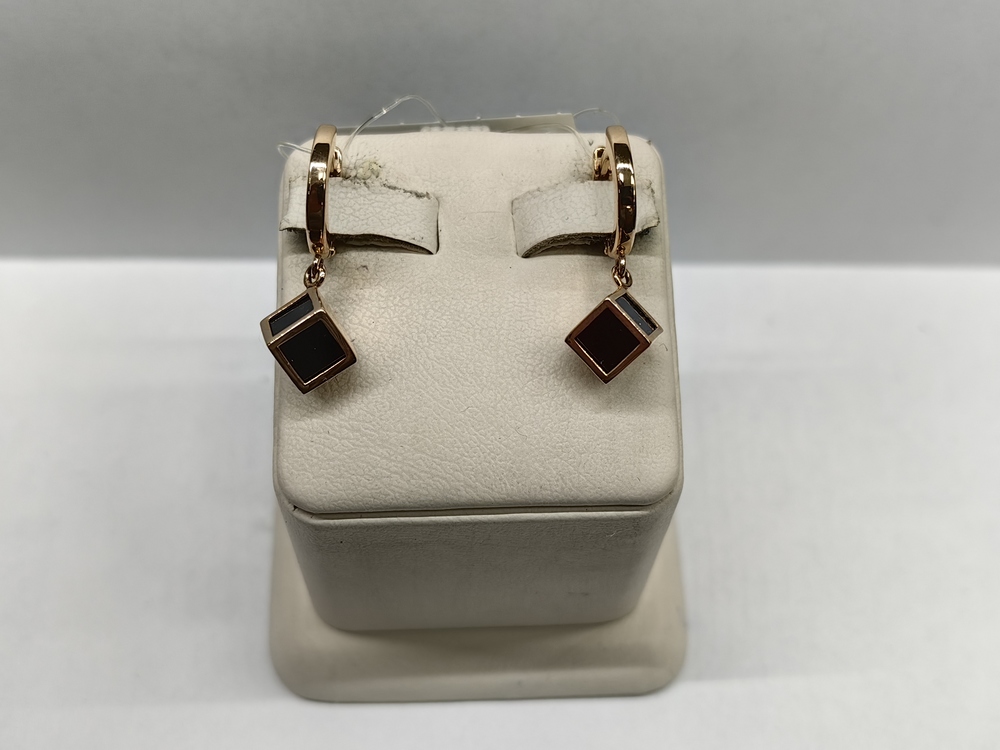 СЕРЬГИ С КАМНЕМ (Au 585)