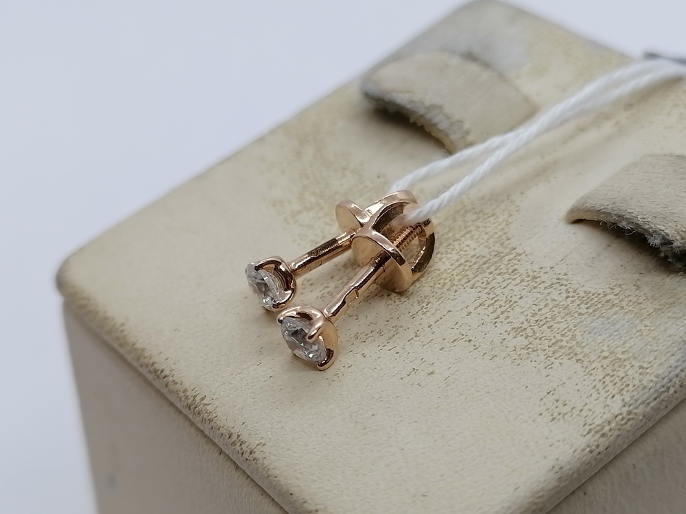 СПУС585 СЕРЬГИ ПУСЕТЫ (Au 585)