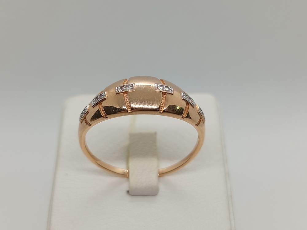 КОЛЬЦО С КАМНЯМИ (Au 585)