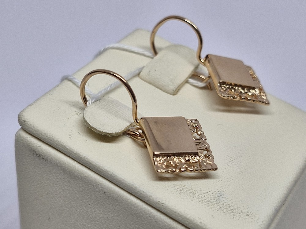 СБКМ583 СЕРЬГИ БЕЗ КАМНЯ (Au 583)