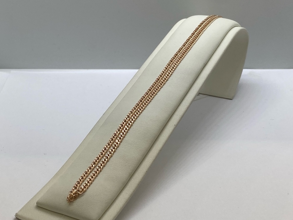 ЦЕПЬ ПУСТОТЕЛАЯ Ромб двойной (Au 585)