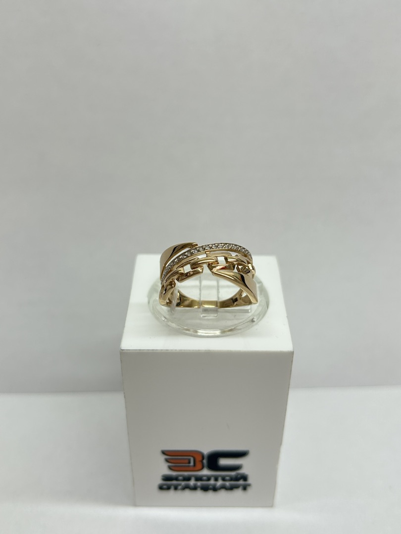 КОЛЬЦО С КАМНЯМИ (Au 585)