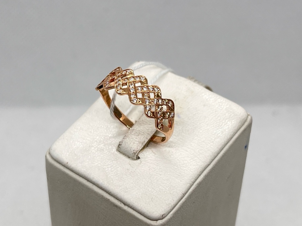 КОЛКМИ585 КОЛЬЦО С КАМНЯМИ (Au 585)