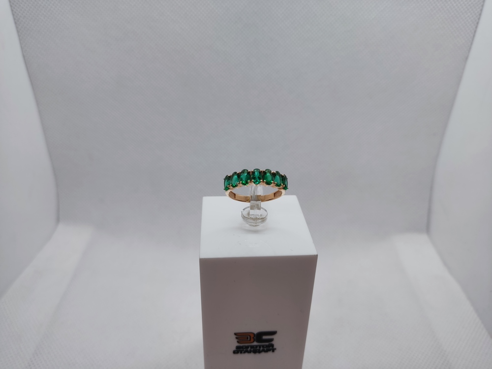 КОЛЬЦО С КАМНЯМИ (Au 585)