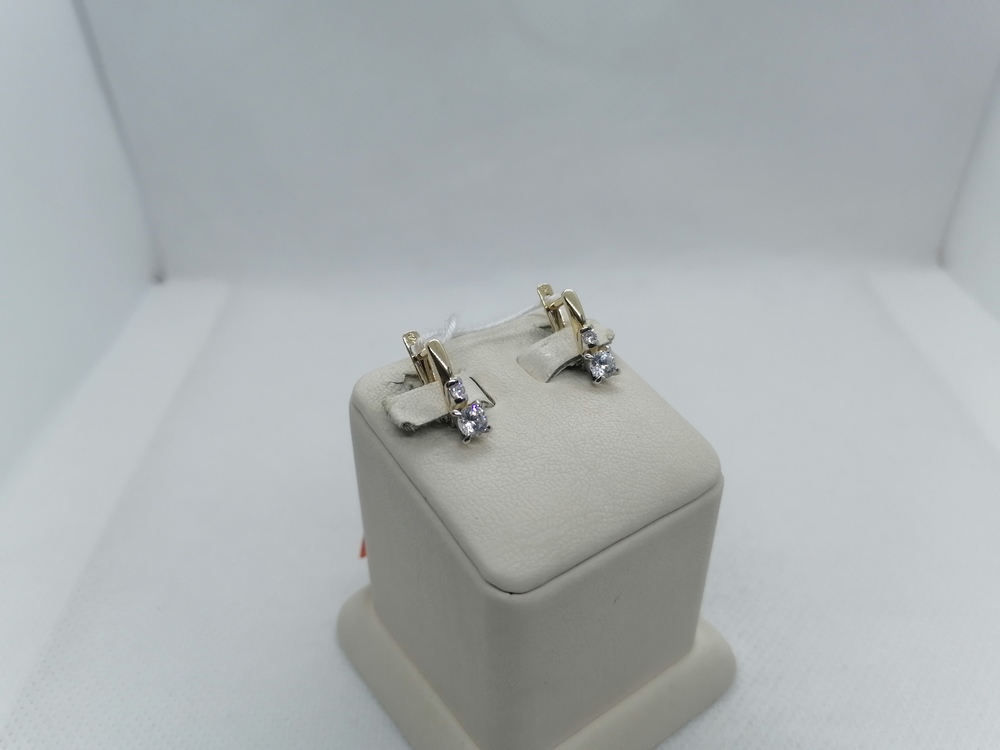 СКМИ585 СЕРЬГИ С КАМНЯМИ (Au 585)