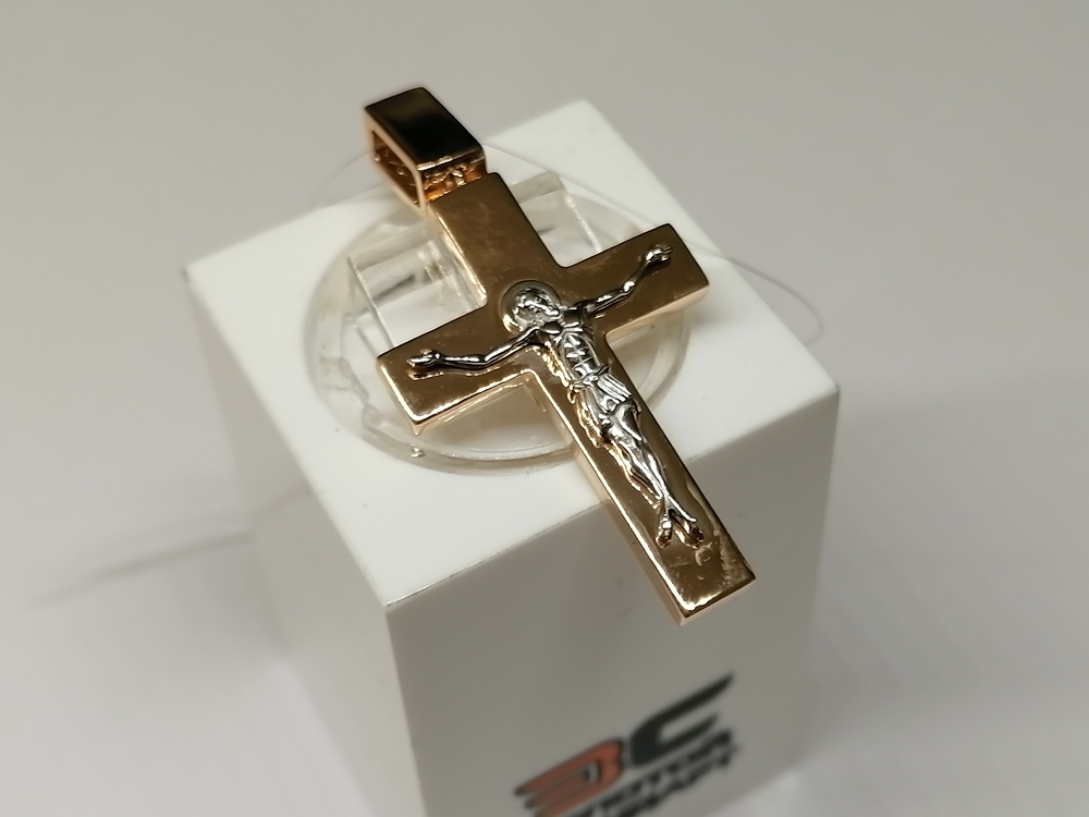 ПОДВЕСКА КРЕСТ без камня (Au 585)