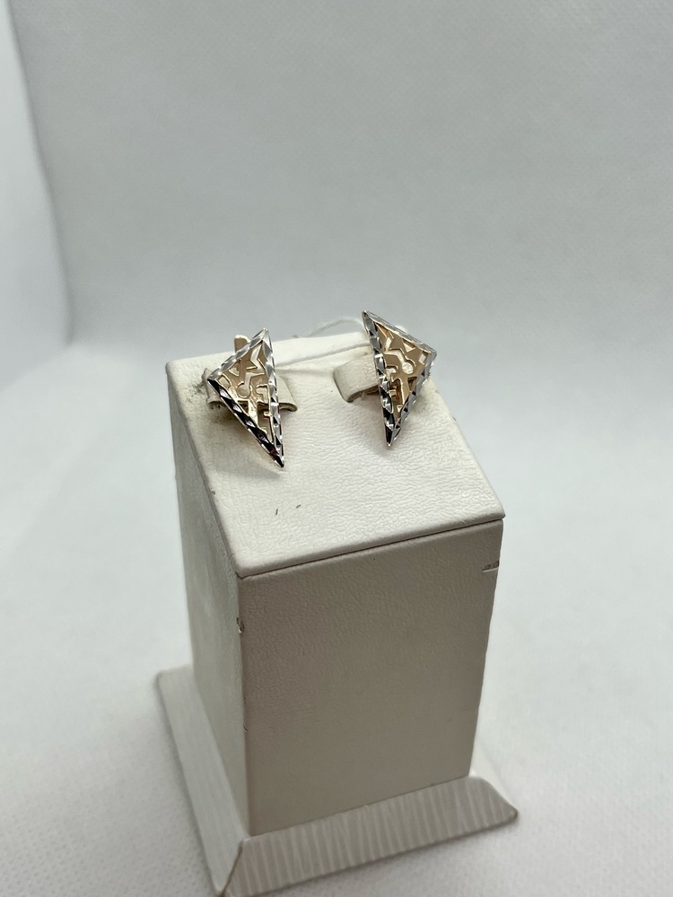 СБКМ585 СЕРЬГИ БЕЗ КАМНЯ (Au 585)