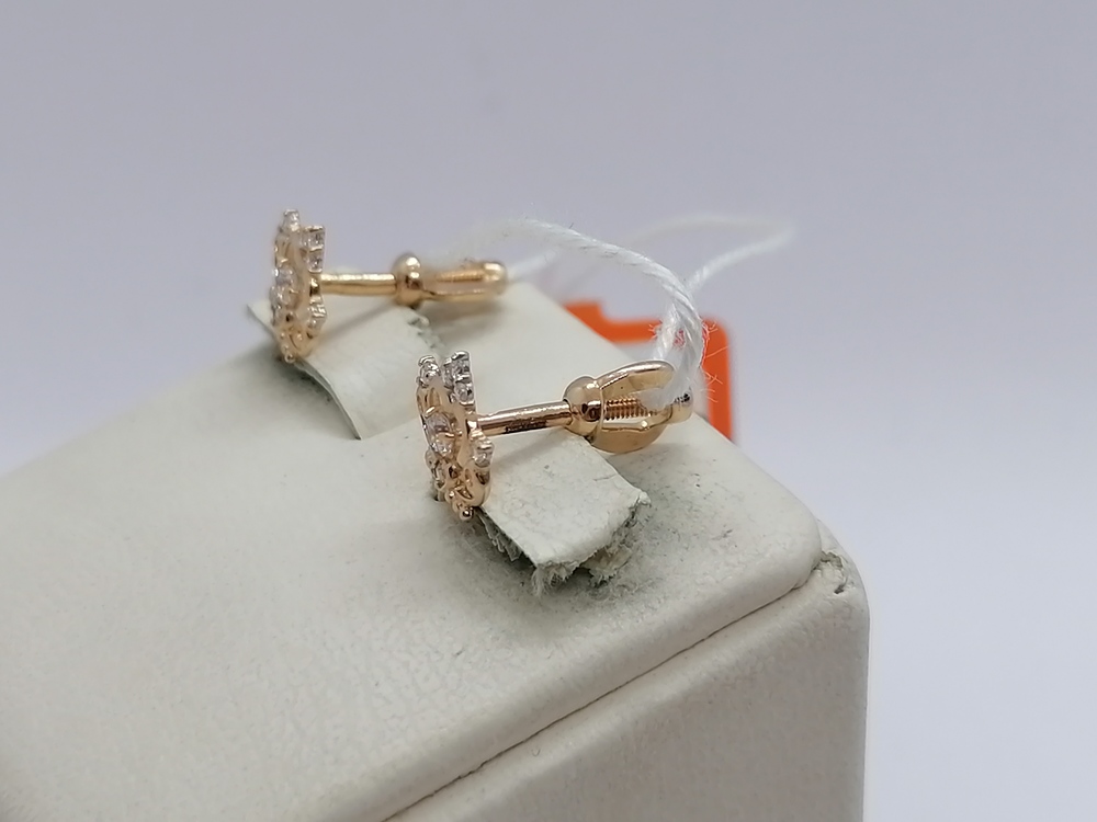 СПУС585 СЕРЬГИ ПУСЕТЫ (Au 585)