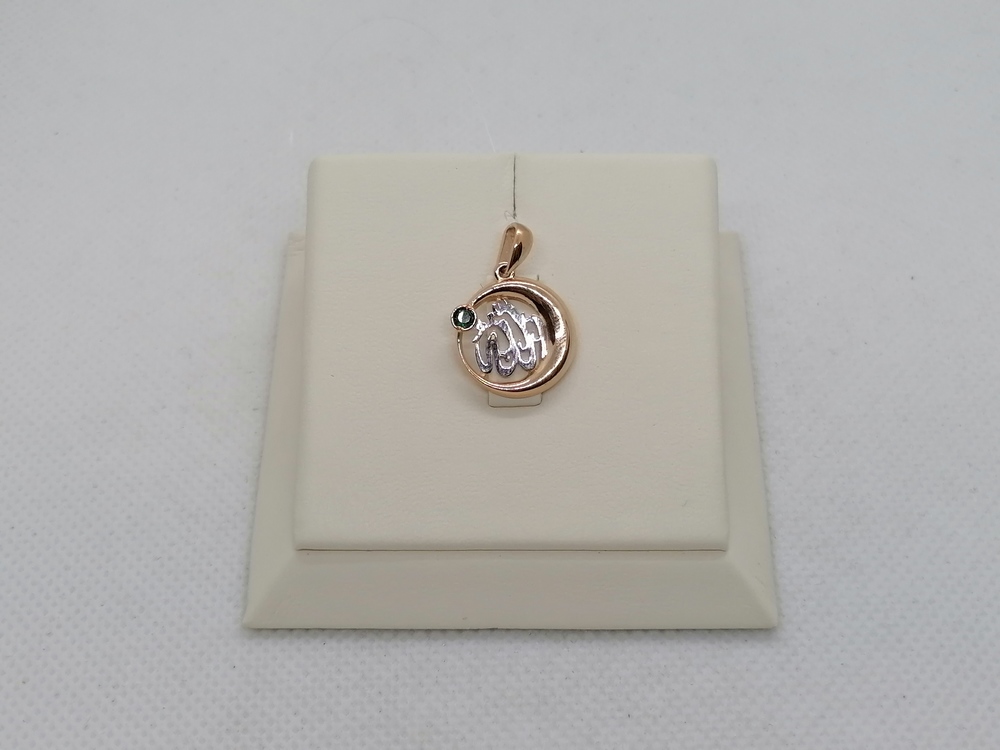 0302056 ПОДВЕСКА КОРАН с камнем (Au 585)