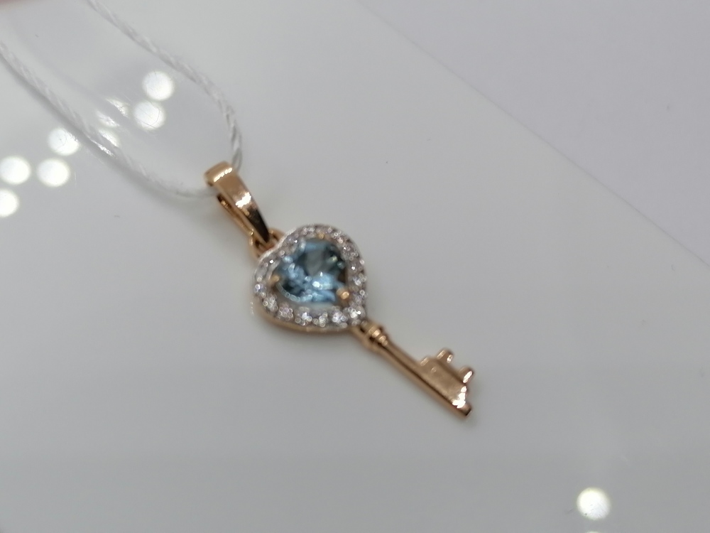 ПОДВЕСКА С КАМНЯМИ (Au 585)