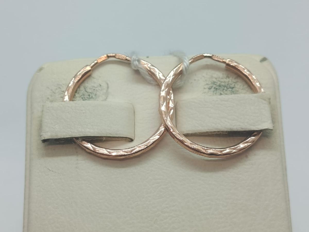 СКОН585 СЕРЬГИ КОНГО (Au 585)