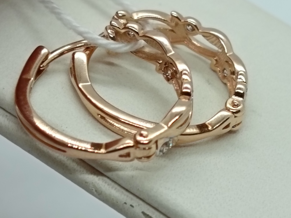 СЕРЬГИ С КАМНЯМИ (Au 585)