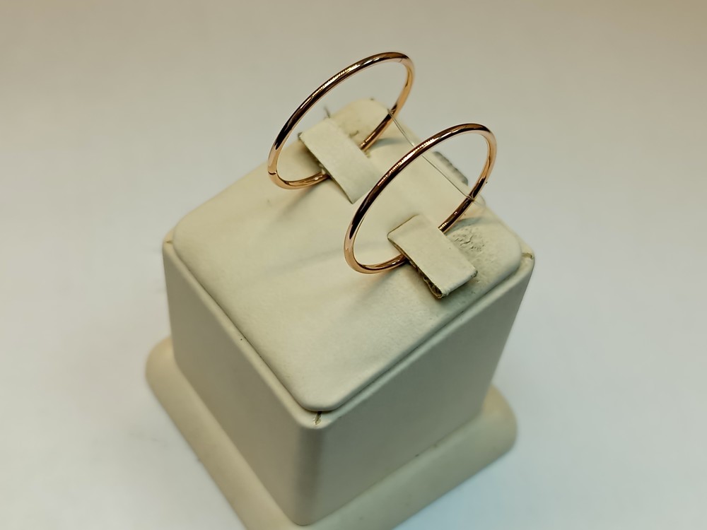 СЕРЬГИ КОНГО без камня (Au 585) СЕРЬГИ КОНГО без камня (Au 585)
