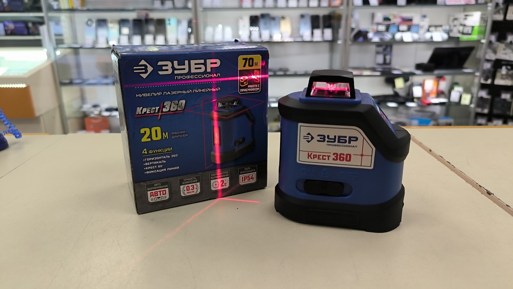 Нивелир Зубр Крест 360