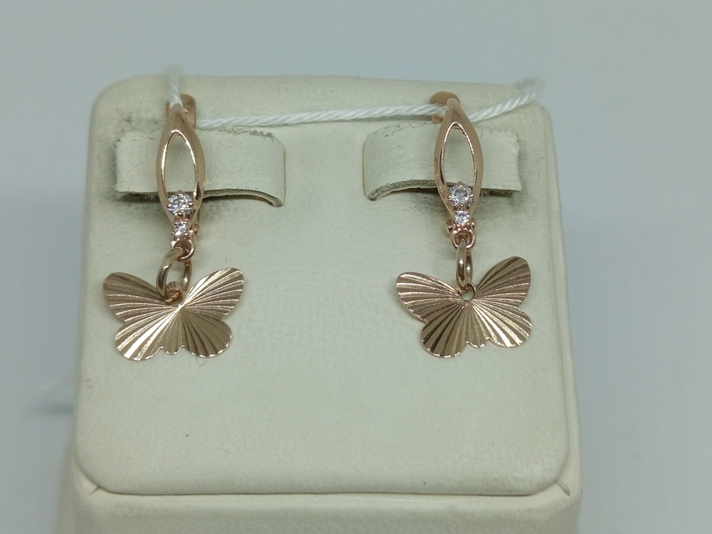 СЕРЬГИ С КАМНЯМИ (Au 585)