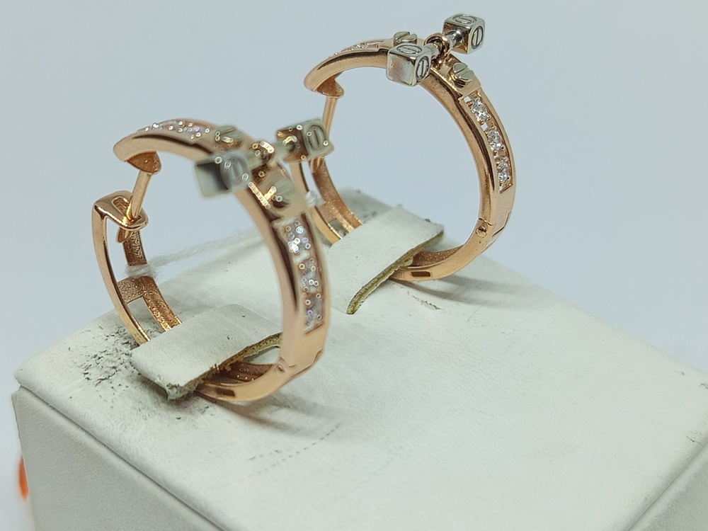 СЕРЬГИ С КАМНЯМИ (Au 585)