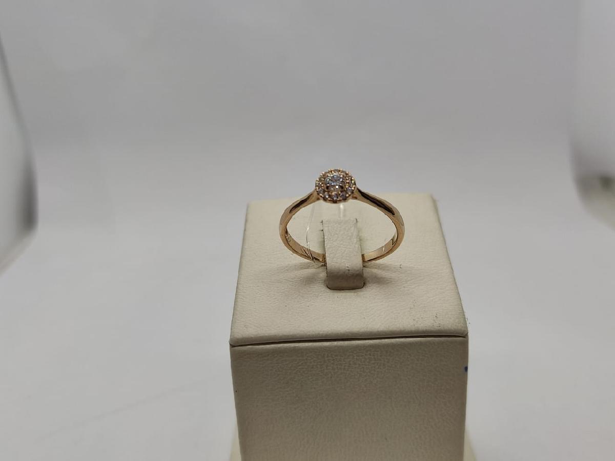 КОЛЬЦО С КАМНЯМИ (Au 585)