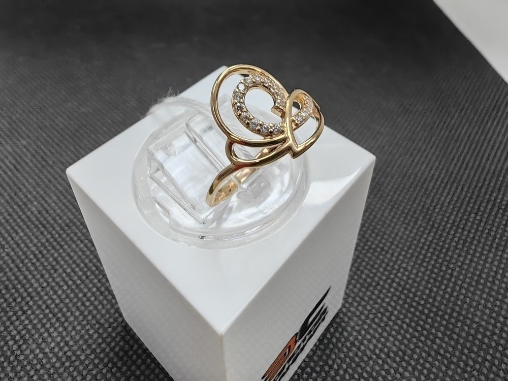 КОЛЬЦО С КАМНЯМИ (Au 585)