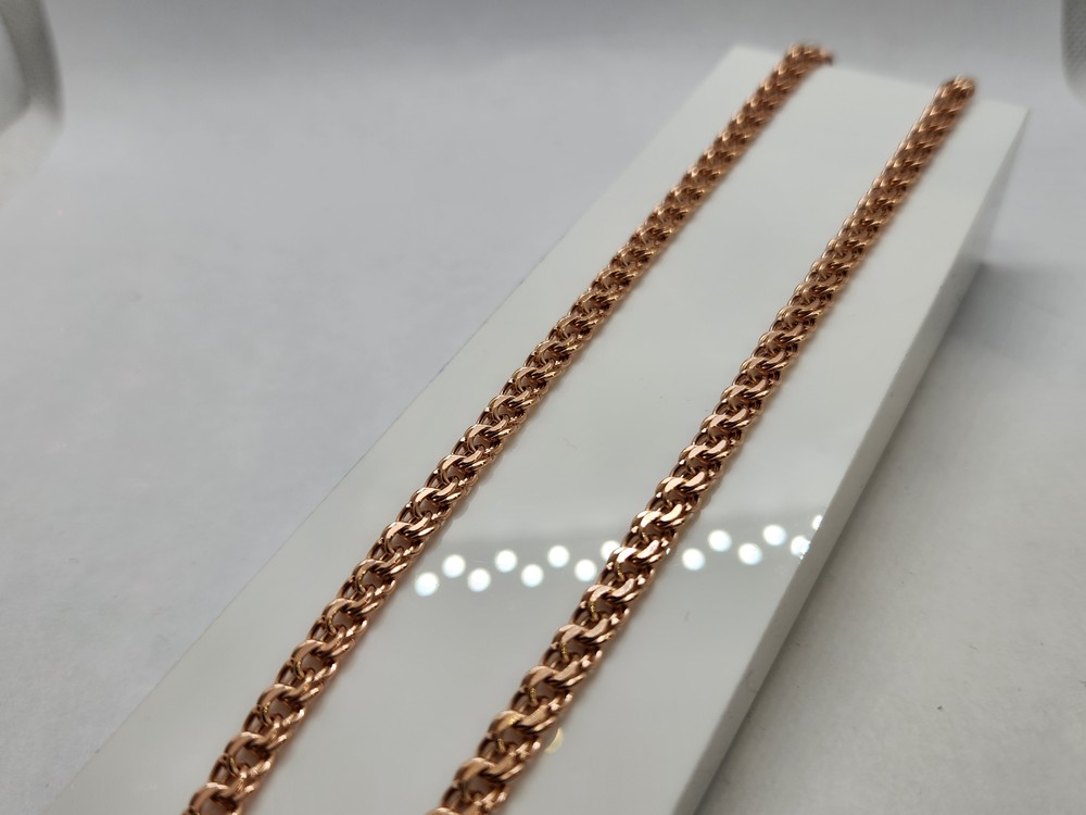 8080200П-55 ЦЕПЬ ПУСТОТЕЛАЯ Бисмарк (Au 585)