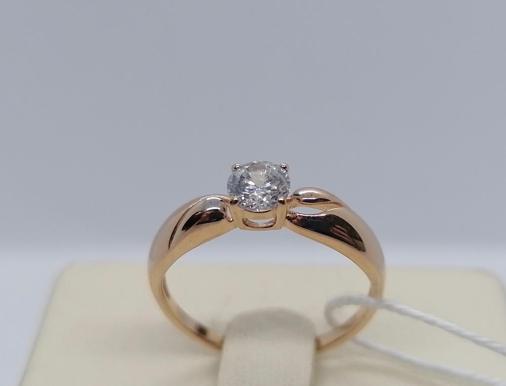 КОЛКМ585 КОЛЬЦО С КАМНЕМ (Au 585)