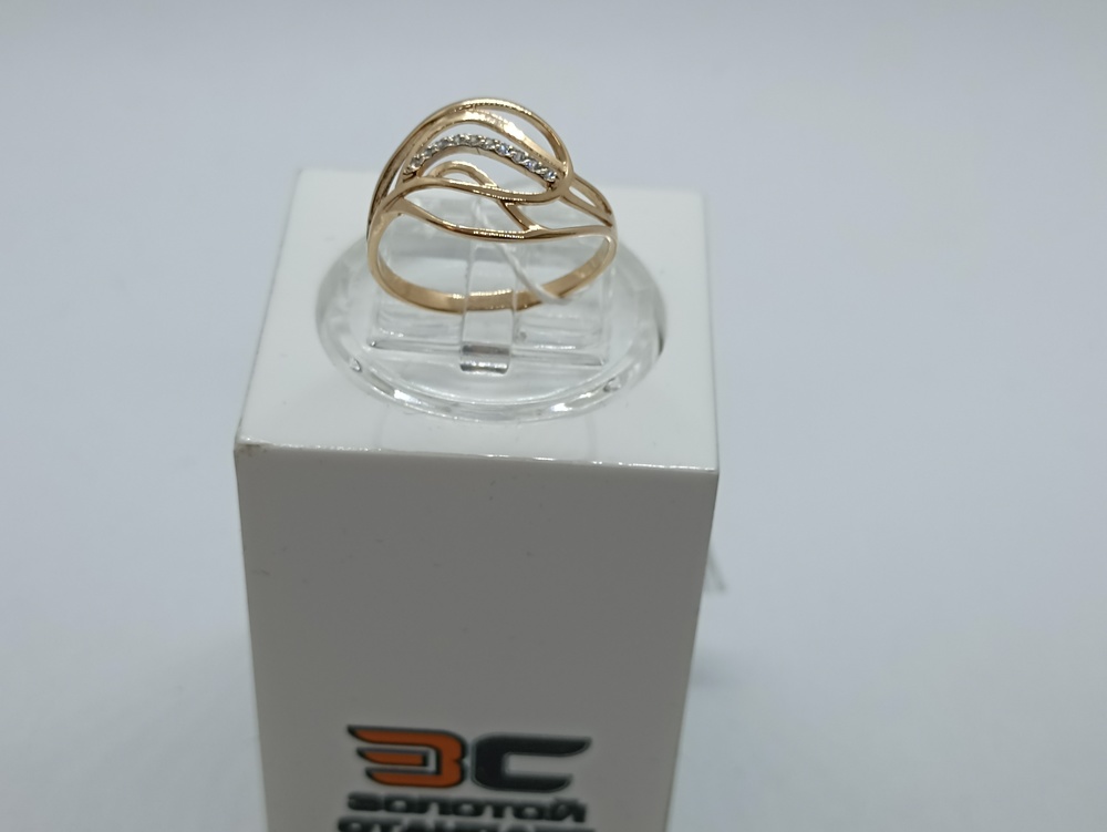 КОЛЬЦО С КАМНЯМИ (Au 585)