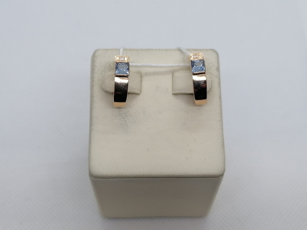 СКМИ585 СЕРЬГИ С КАМНЯМИ (Au 585)