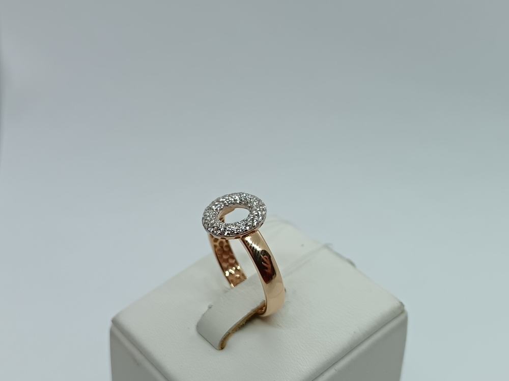 К5289 КОЛЬЦО С КАМНЯМИ (Au 585)