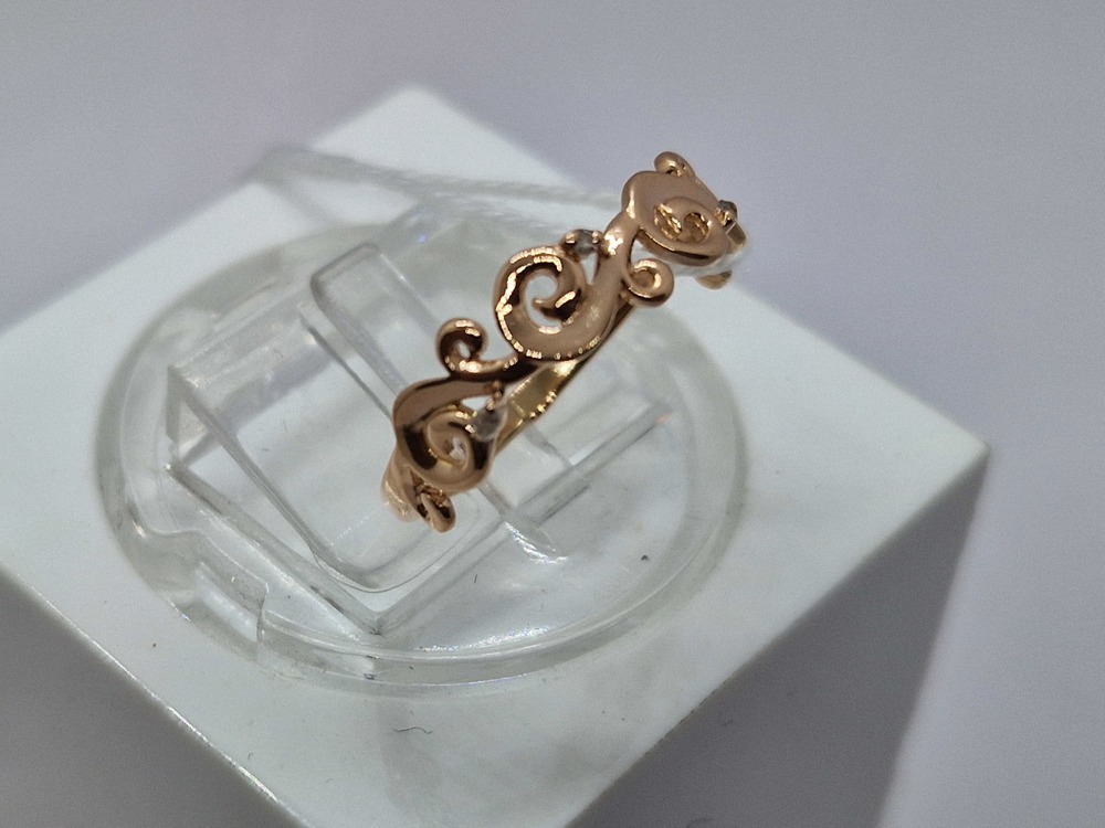 КОЛЬЦО С КАМНЯМИ (Au 585)