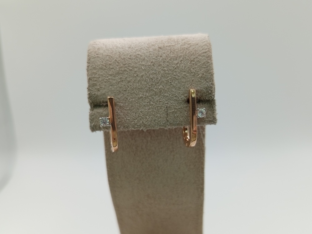 СЕРЬГИ С КАМНЕМ (Au 585)