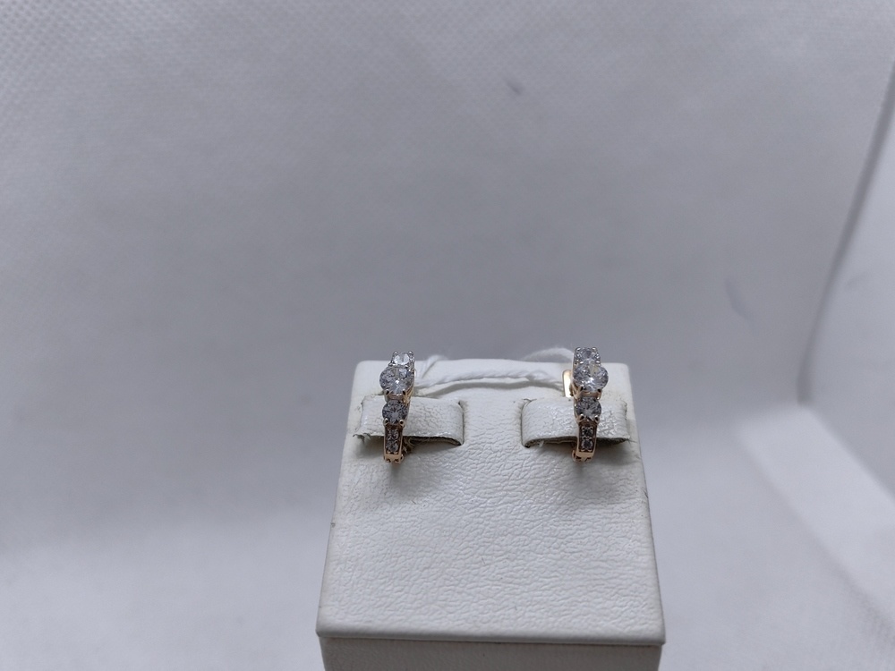 СКМИ585 СЕРЬГИ С КАМНЯМИ (Au 585)