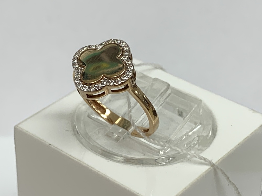 КОЛЬЦО С КАМНЯМИ (Au 585)