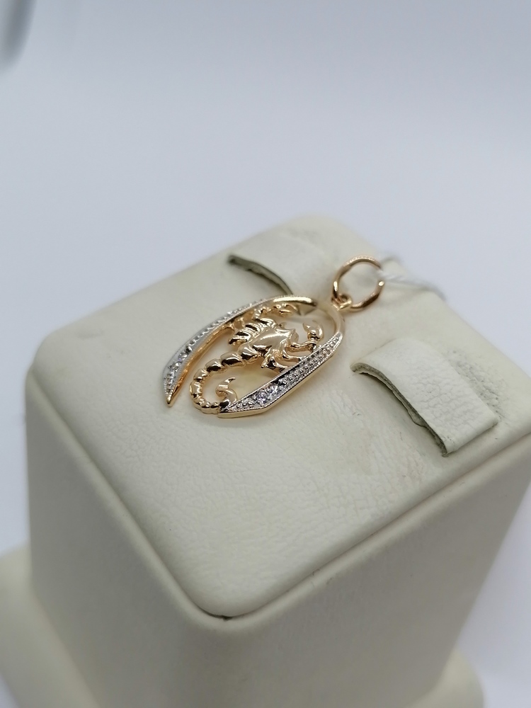 ПОДВЕСКА ЗНАК ЗОДИАКА СКОРПИОН Au 585