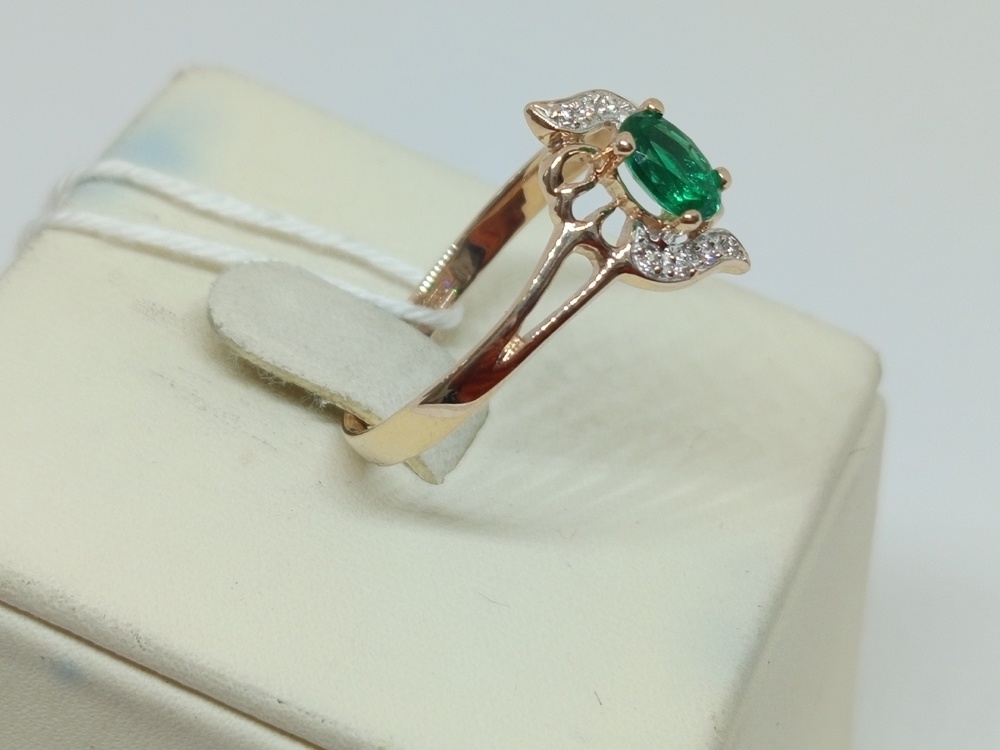 КОЛКМИ585 КОЛЬЦО С КАМНЯМИ (Au 585)