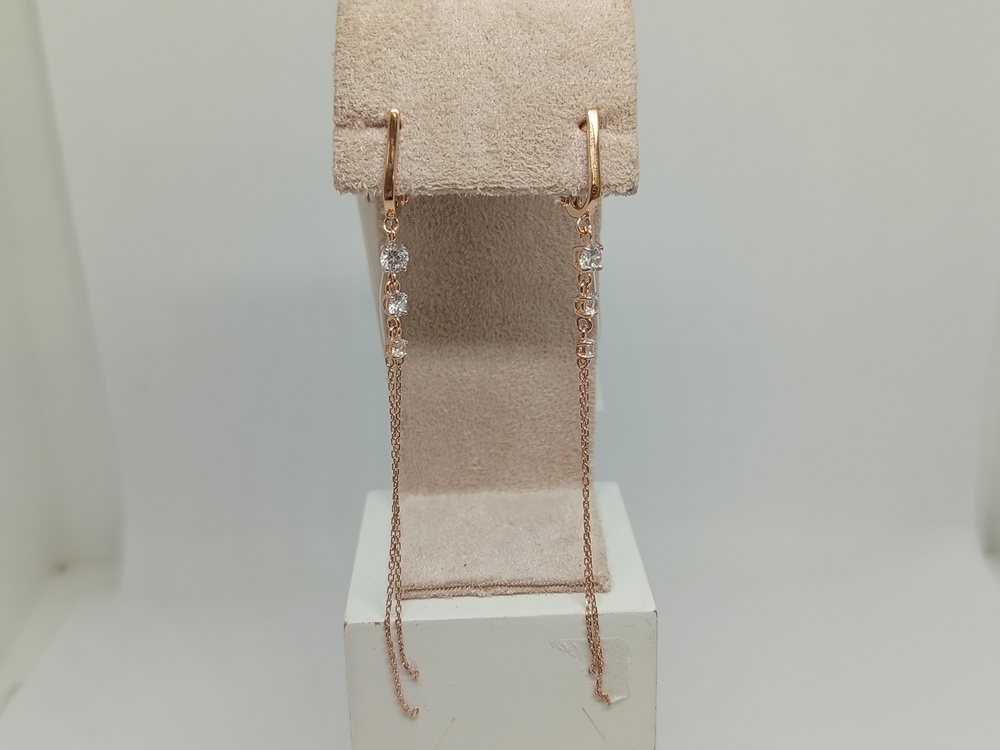 СЕРЬГИ С КАМНЯМИ (Au 585)