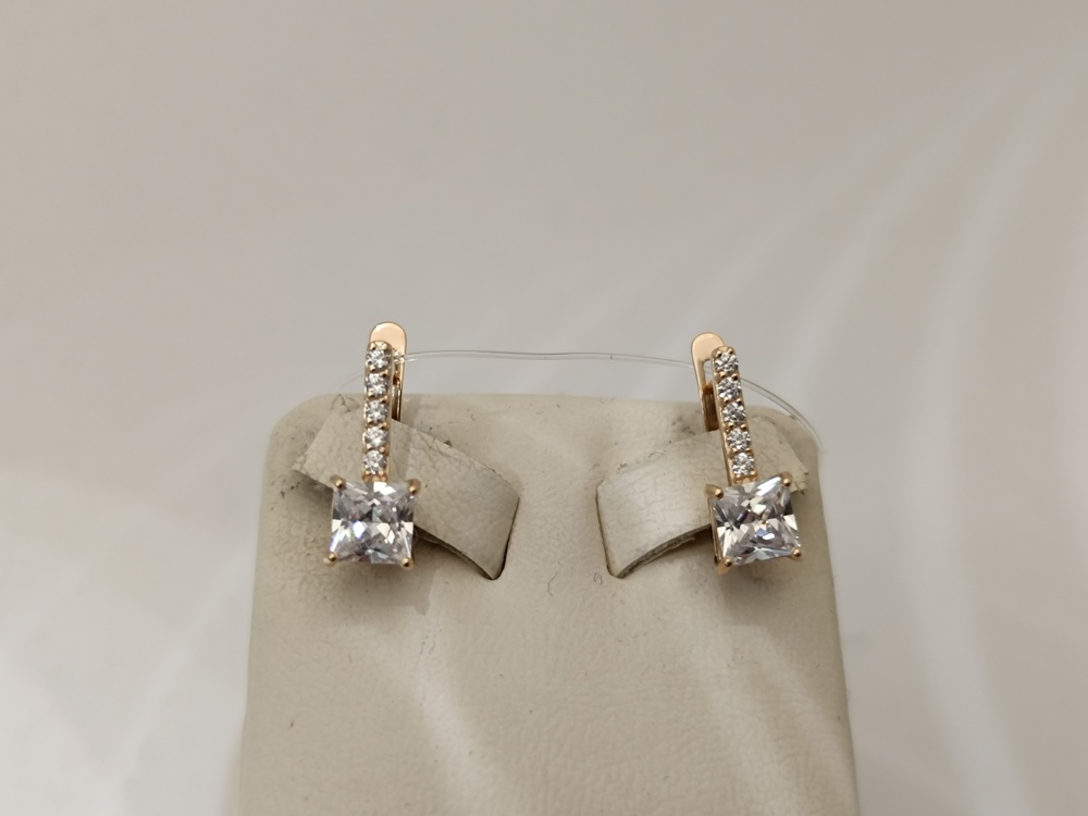 СЕРЬГИ С КАМНЯМИ (Au 585)