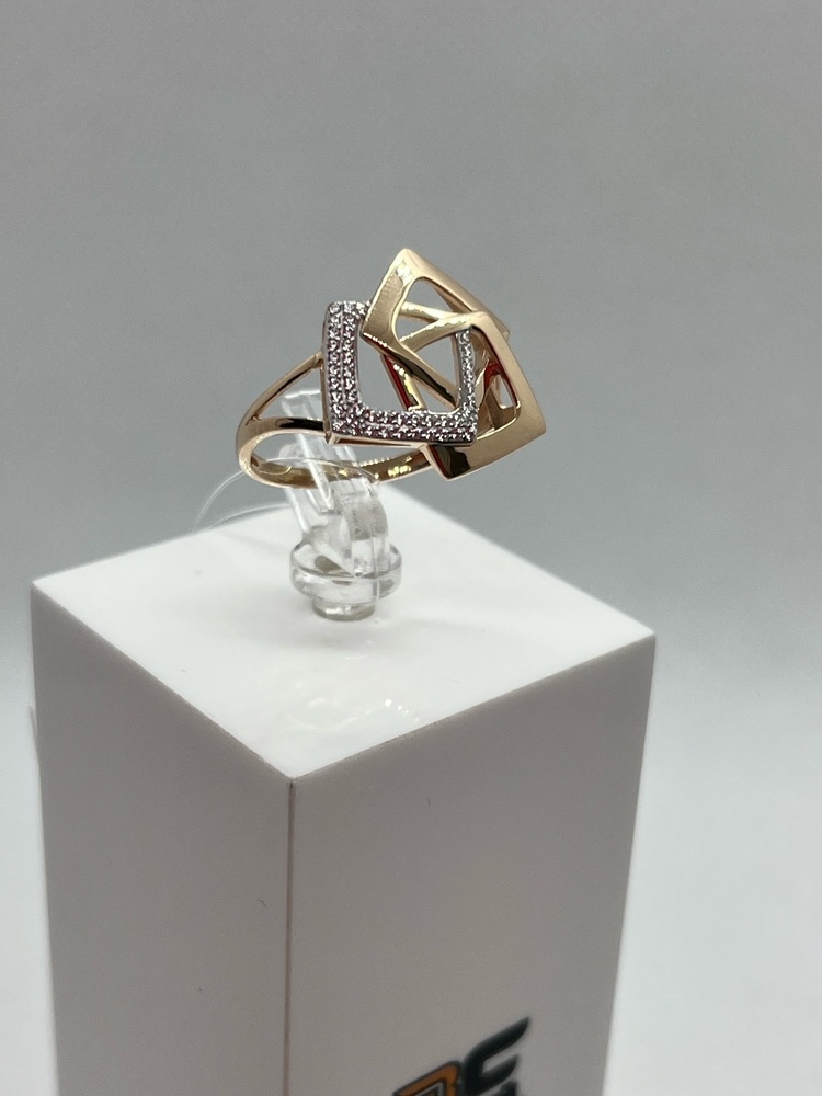 КОЛЬЦО С КАМНЯМИ (Au 585)