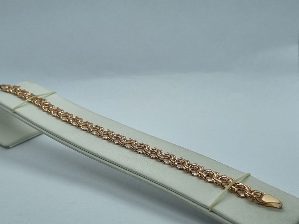 БЛБА585 БРАСЛЕТ ПОЛНОВЕСНЫЙ Бисмарк арбский (Au 585)